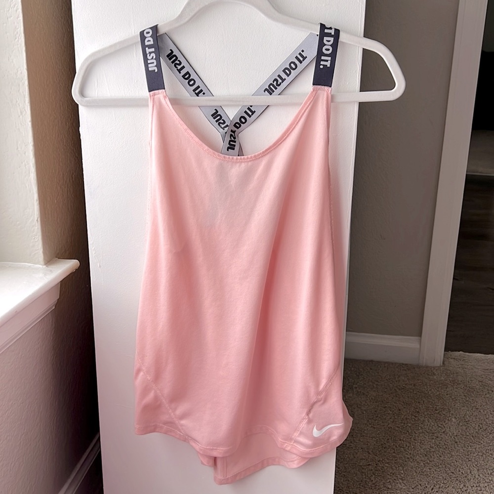 Light pink crisscross tank